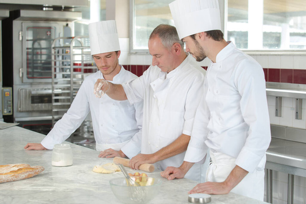 cooking class culinary bakery food and people concept - Foto, Imagem
