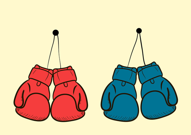 De hangende handschoenen - Vector, afbeelding