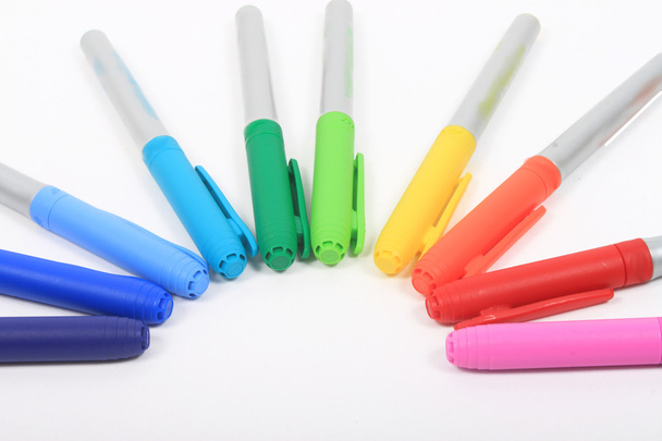 Colorful markers in rainbow colors - Photo, Image