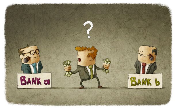 Man choosing banker - Photo, Image