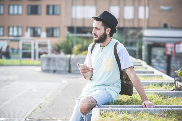 moderner Mensch mit Smartphone - Foto, Bild