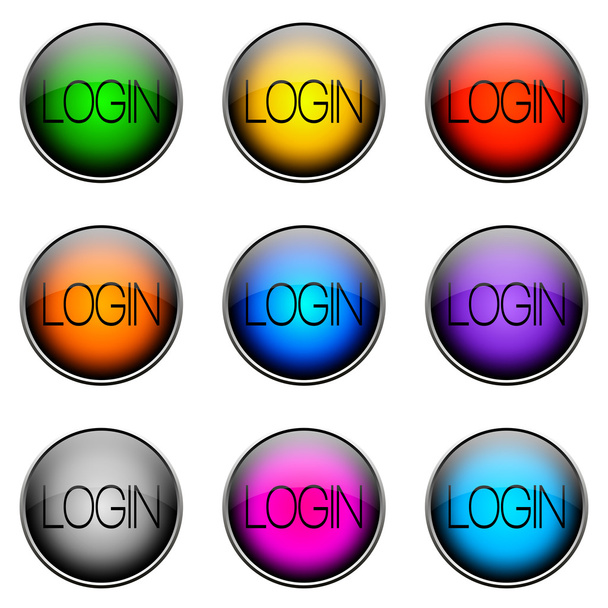 Button Color LOGIN - Photo, Image