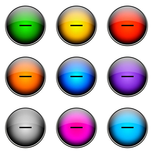 マイナス ボタンの色 - 写真・画像