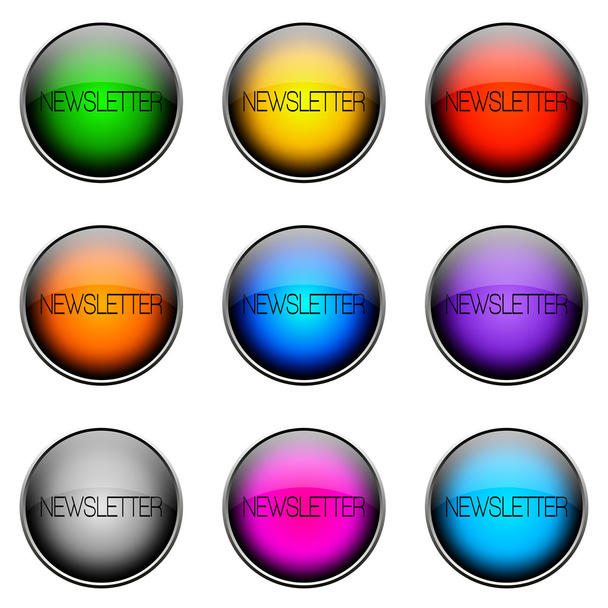 Button Color NEWSLETTER - Photo, Image