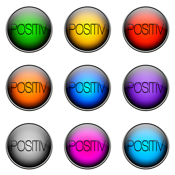 Button Color POSITIV - Photo, Image