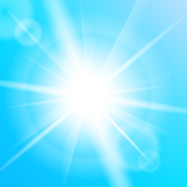 Summer sun background - Vector, Image