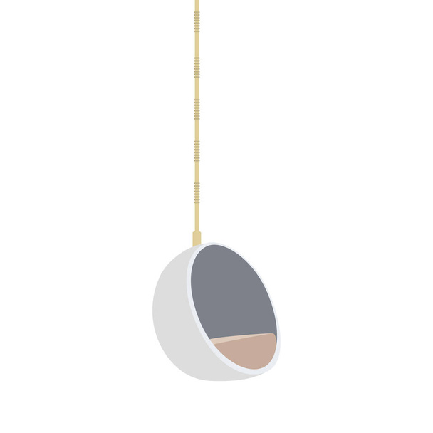 Isolé couleur pendaison moderne icône de chaise Illustration vectorielle - Vecteur, image