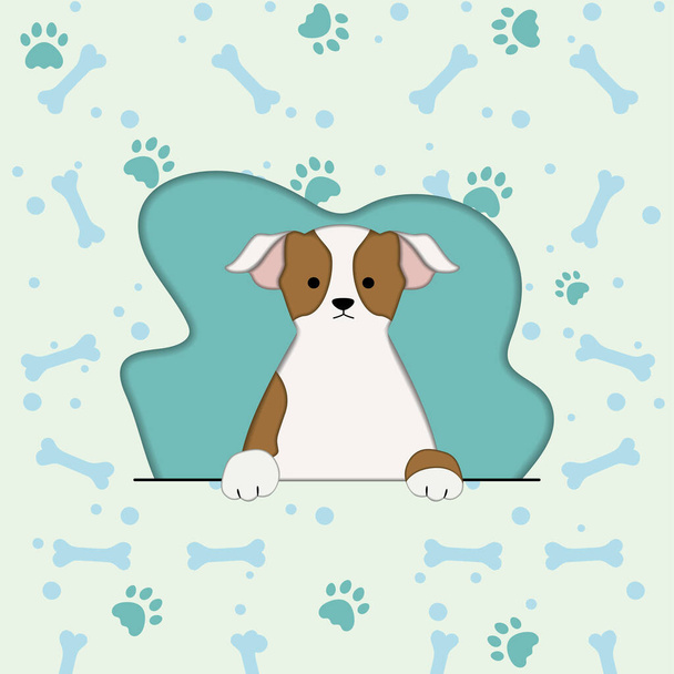 Isolated cute dog cartoon character Vector illustration - ベクター画像