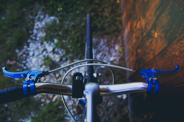Close up de guidão de bicicleta - Foto, Imagem