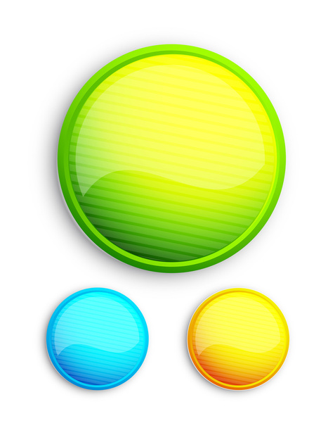 Abstract glass button - Vector, imagen