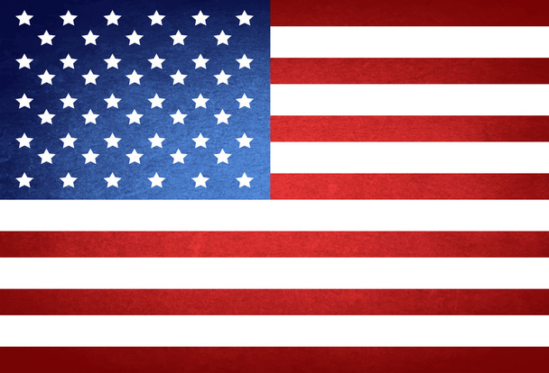 Grunge American Flag - Vector, Image