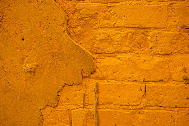 parede de tijolo marrom vintage alvenaria fundo do século passado - Foto, Imagem