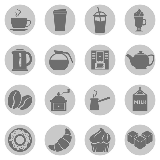 Icone della caffetteria
. - Vettoriali, immagini