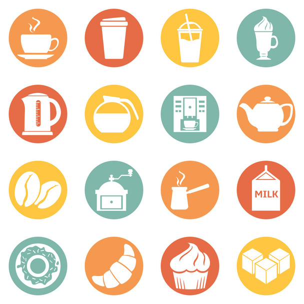 Coffee Shop Icons. - Vector, Image