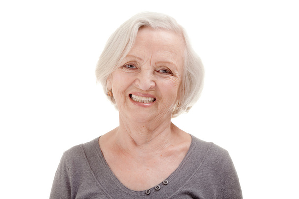 Portrait of Happy Senior Woman - Photo, image