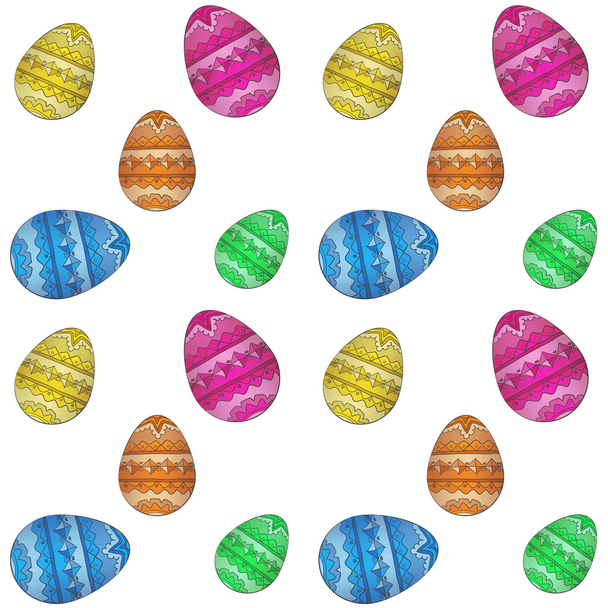 patrón de huevo de Pascua
 - Vector, Imagen