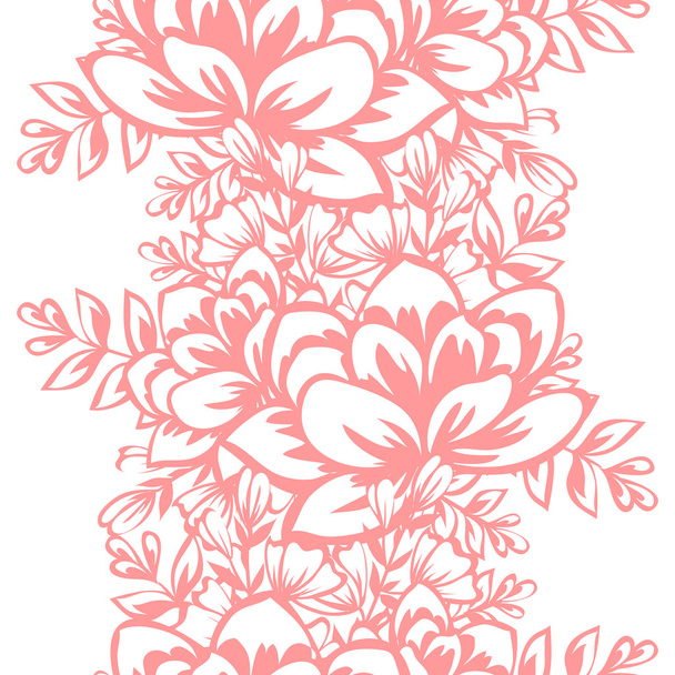 Abstract pattern with floral elements - Vetor, Imagem