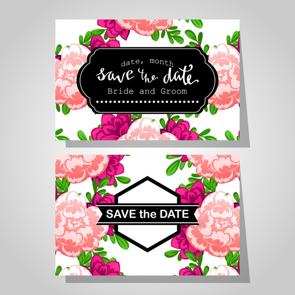 Wedding invitation cards - Vector, Imagen