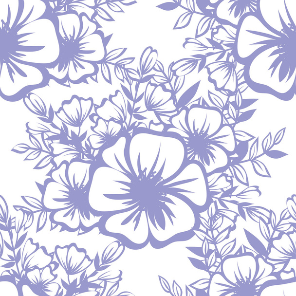 Abstract pattern with floral elements - Vector, afbeelding