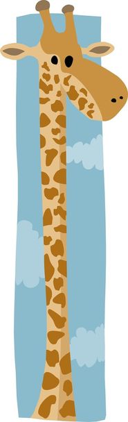 uzun boylu zürafa - Vektör, Görsel