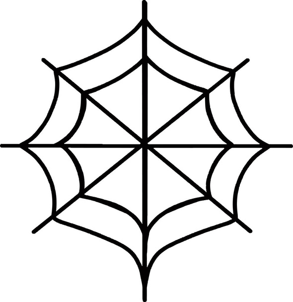 Grazioso ragno di Halloween aggrappato a una ragnatela in stile acquerello Illustrazione di ottobre festiva - Foto, immagini