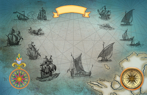 Pirate map - Foto, imagen