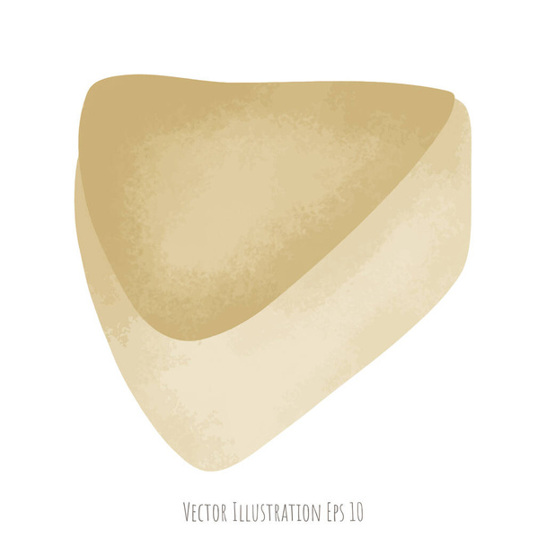 Gâteau au fromage dessiné à la main, isolé sur fond blanc, illustration vectorielle EPS 10 - Vecteur, image