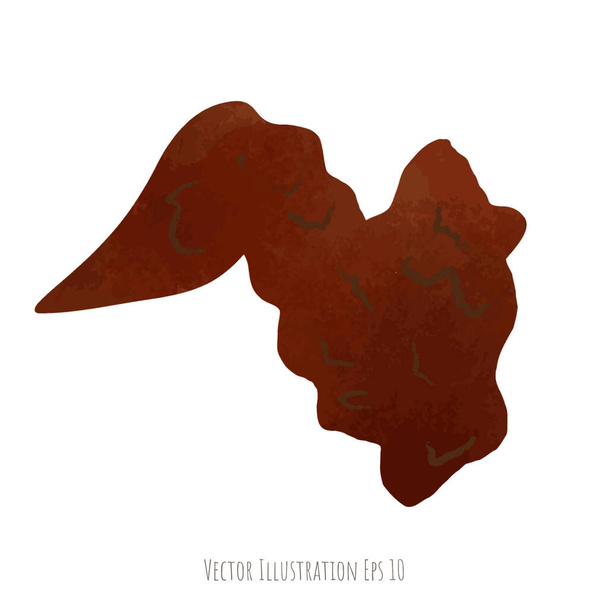Fried chicken wings hand drawn, isolated on white background  ,vector illustration EPS 10 - Vektori, kuva