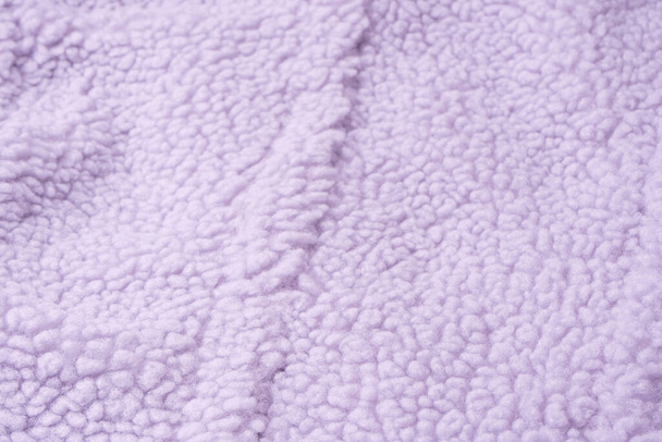 Purple fur texture as a background. Top view.  - 写真・画像