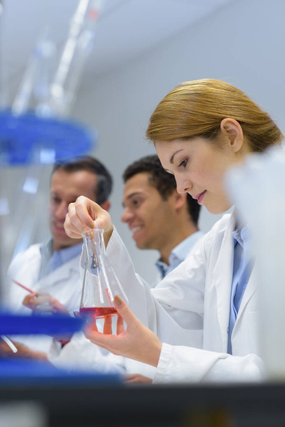 group of chemist in the laboratory - Zdjęcie, obraz