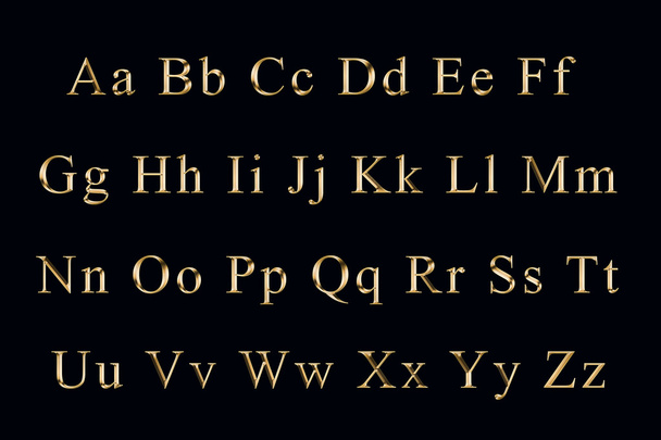 Zlatý abeceda - Fotografie, Obrázek