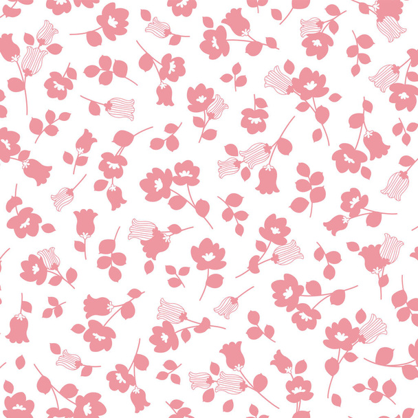 Cute floral pattern perfect for textile design, - Διάνυσμα, εικόνα