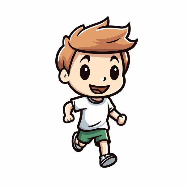 Runner. Runner hand-drawn illustration. Vector doodle style cartoon illustration - Вектор,изображение