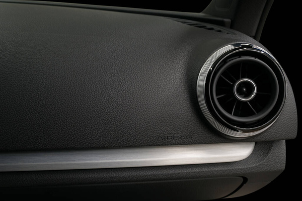 Car dashboard. Air conditioning system and airbag panel. - Photo, Image