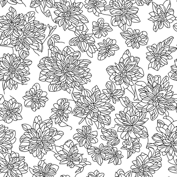 Floral seamless pattern. Diagonal flower lines pattern background. Flat abstract flower lines pattern. Straight stripes texture background. Line pattern Vector illustration background. - Vector, Image