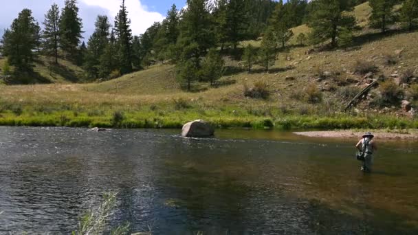 Once millas Cañón y South Platte River Pesca en Colorado - Metraje, vídeo