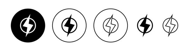 Набір піктограм Lightning для веб- та мобільних додатків. електричний знак і символ. значок живлення. енергетичний знак
 - Вектор, зображення