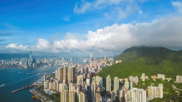 ケネディタウンは2023年7月4日に香港島西部に位置しています。 - 写真・画像