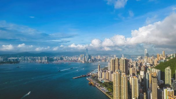 Kennedy Town auf der Westseite Insel HK, 4. Mai 2022 - Foto, Bild
