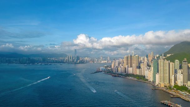 Kennedyho město se nachází na západní straně ostrova HK, 4. července 2023 - Fotografie, Obrázek
