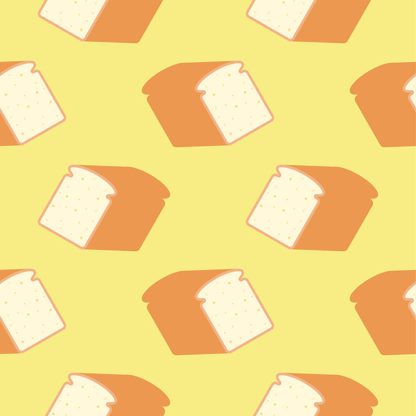 kenyér zökkenőmentes minta vektor illusztráció - Vektor, kép