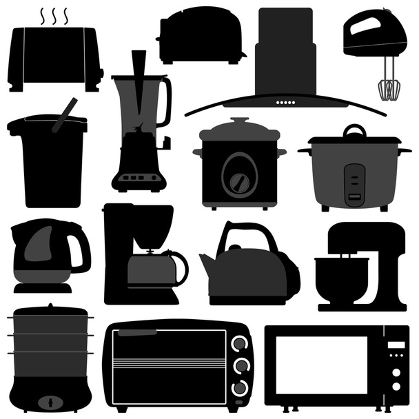 kuchnia urządzenia elektroniczne urządzenia elektryczne narzędzia - Wektor, obraz