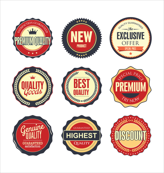 Vintage labels collection - Vector, Image