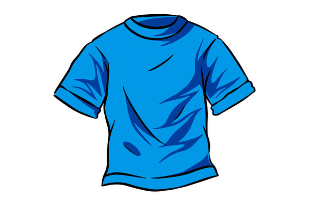 Blue t-shirt design empty uniform jacket clothing - Foto, immagini