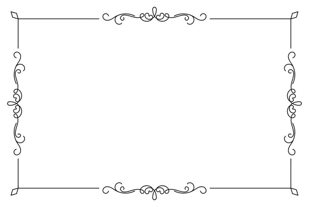 Διακόσμηση πλαίσιο κομψότητα artwork ορθογώνιο στυλ γάμου - Φωτογραφία, εικόνα