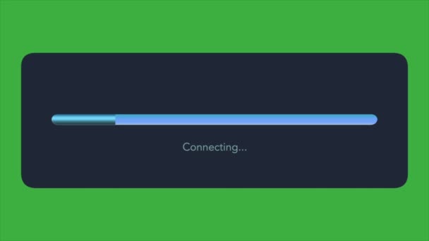 Signo de conexión de vídeo de animación en fondo de pantalla verde - Imágenes, Vídeo