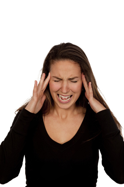Woman suffering headache - Foto, Bild
