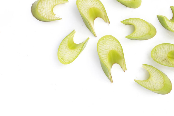 Banana leaf stalk cut slices - Фото, зображення