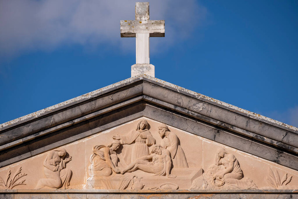 begrafenis van Christus, Llucmajor begraafplaats, Mallorca, Balearen, Spanje - Foto, afbeelding