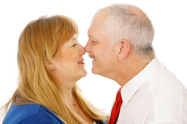 Mature Couple Rubbing Noses - Photo, Image